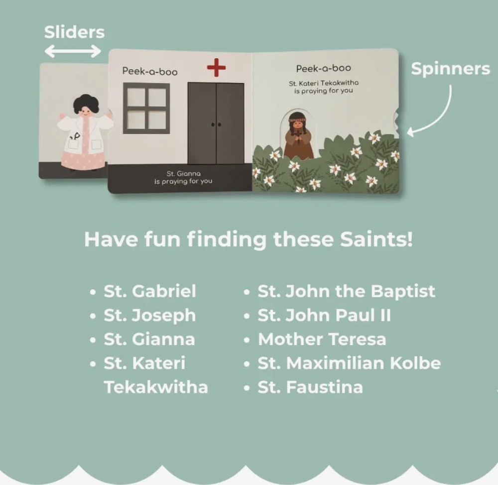 Peek-A-Boo Saints 2 Catholic Board Book