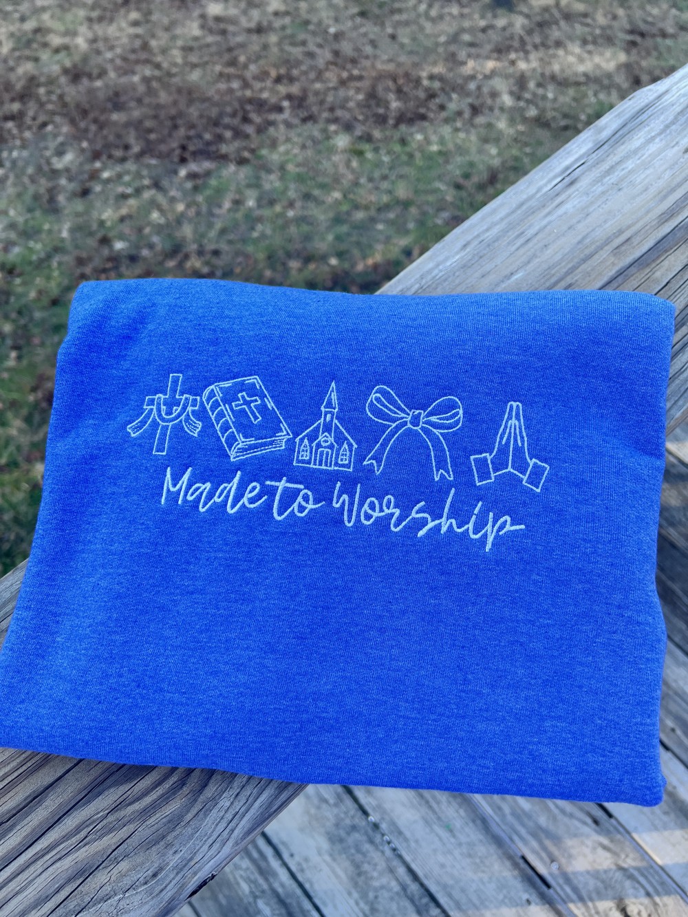 Made To Worship Embroidered Crewneck
