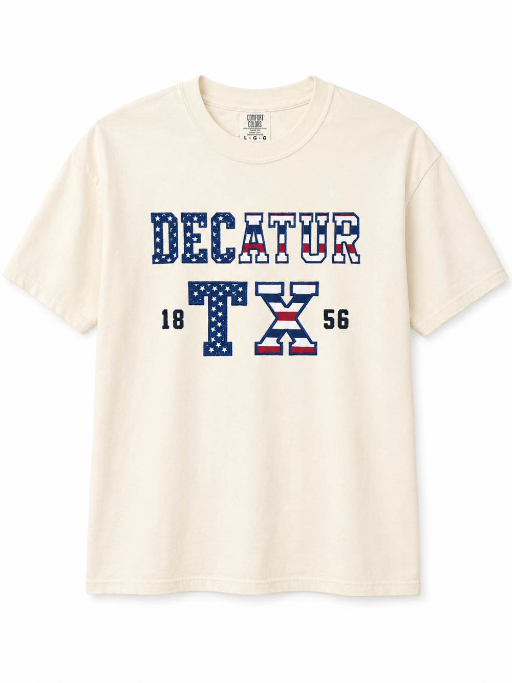 Decatur 1856 Applique Embroidered T Shirt