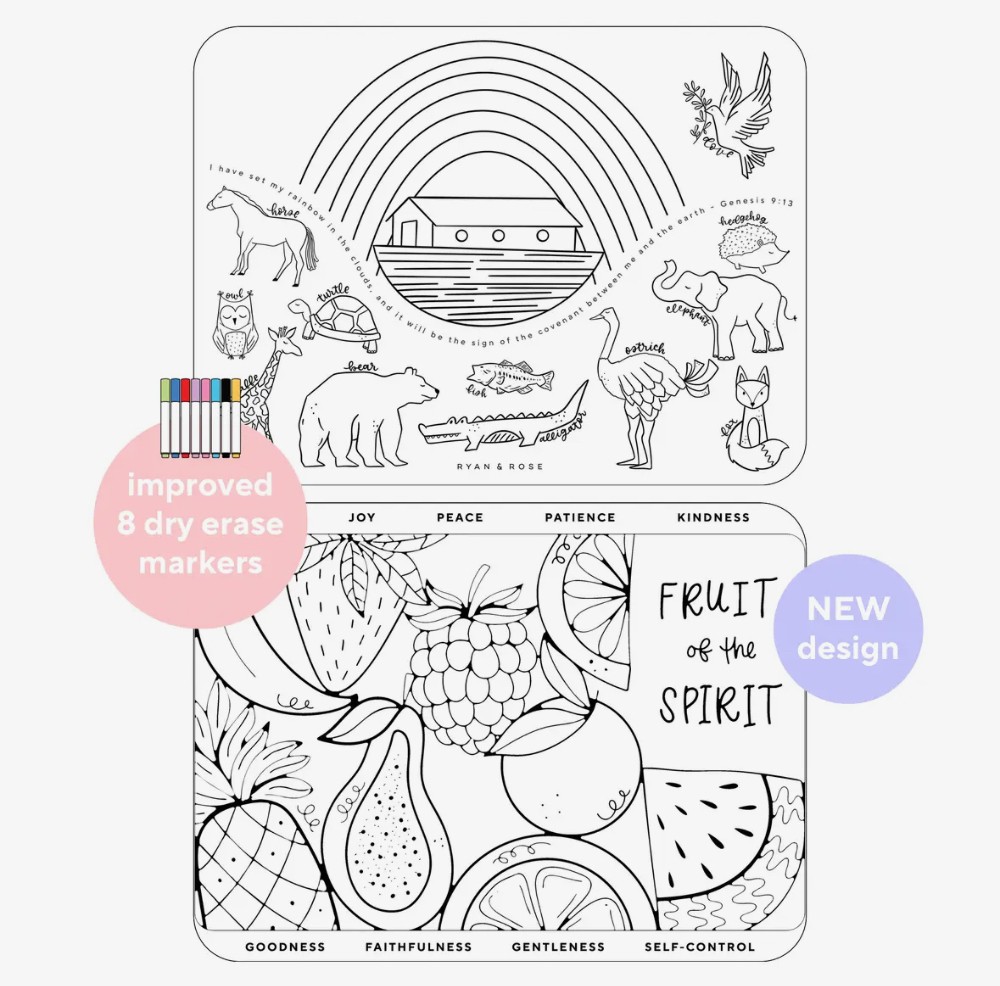 Christian Coloring Mats