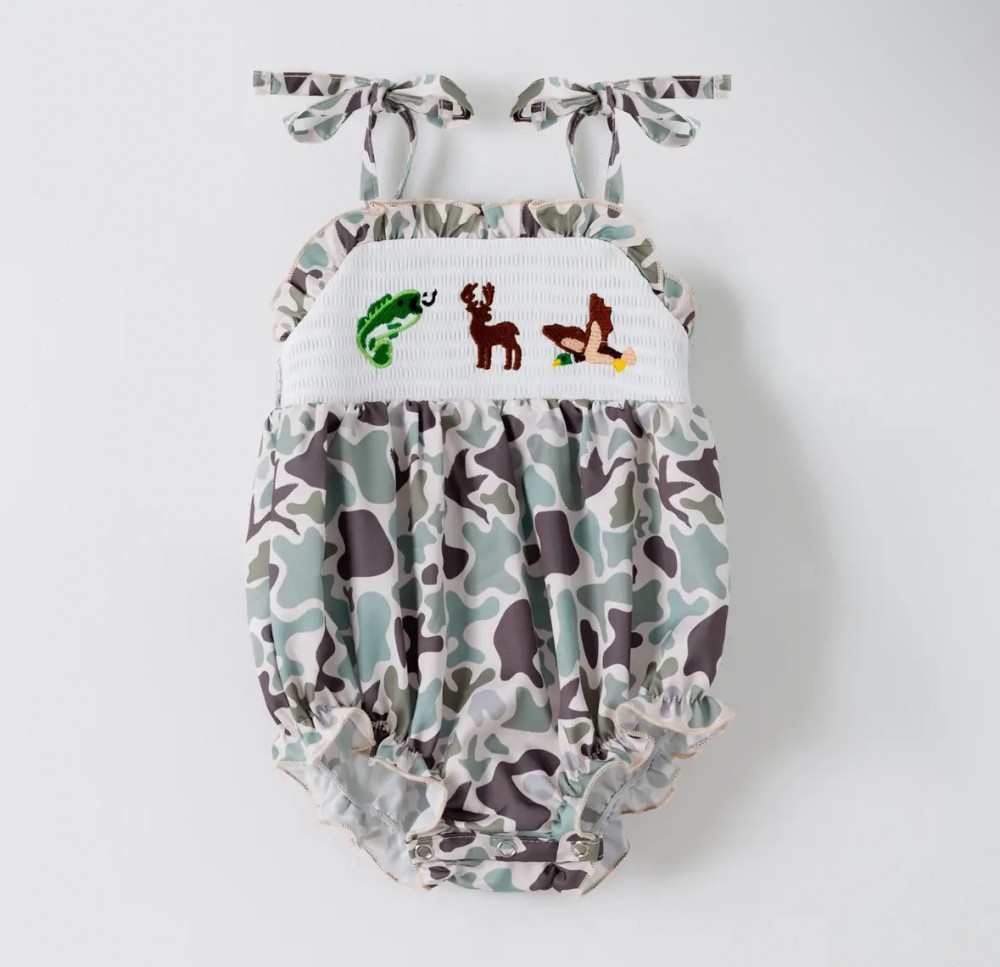 Hunting Camo Bubble Onesie