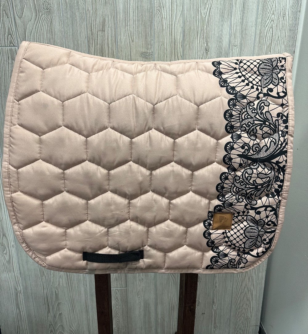Dotibel Dressage Pad Beige w. Lace-Full