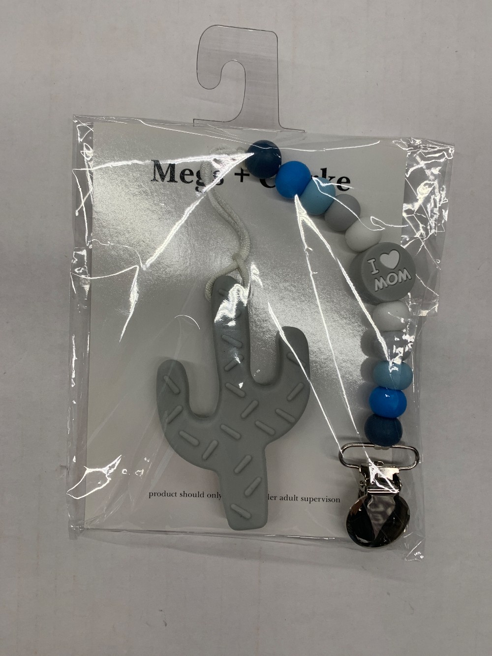 'I Love Mom' Cactus Teether