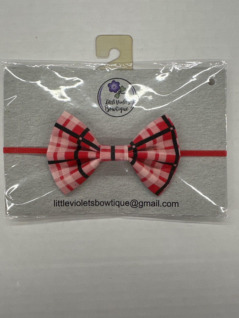 Plaid Bow Headband