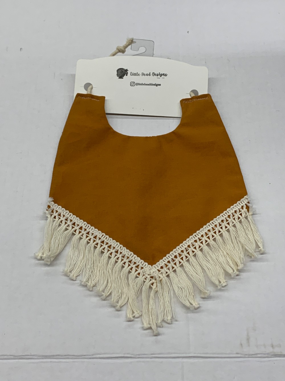 Solid Dijon Boho Bib