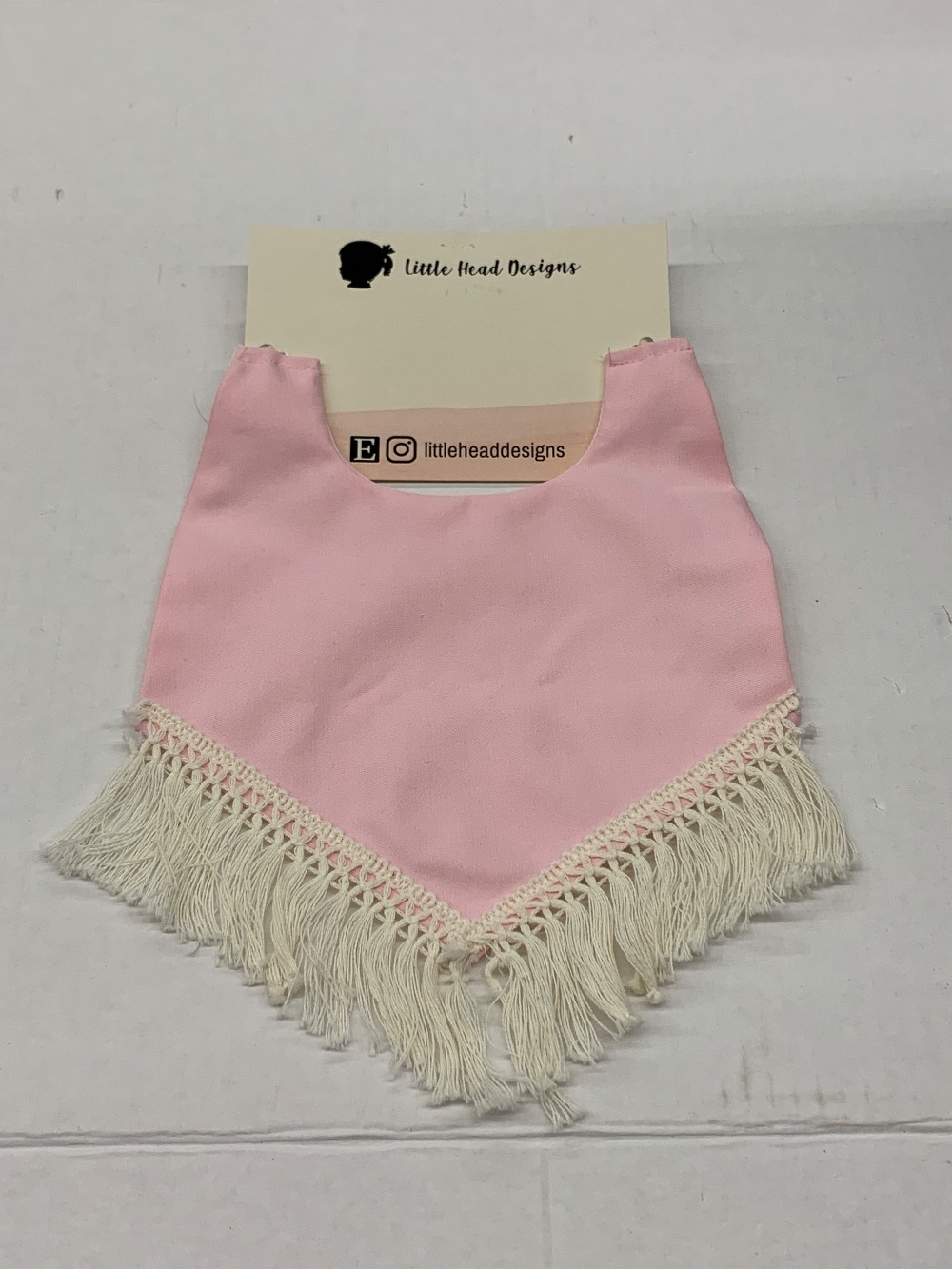 Solid Pink Boho Bib