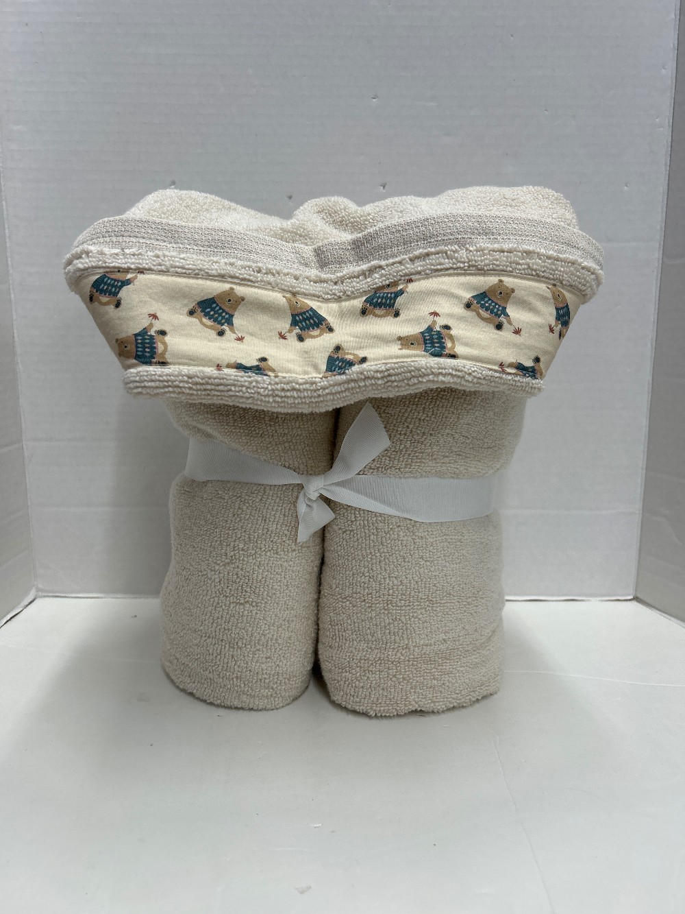 Cream Sweater Bear Towel