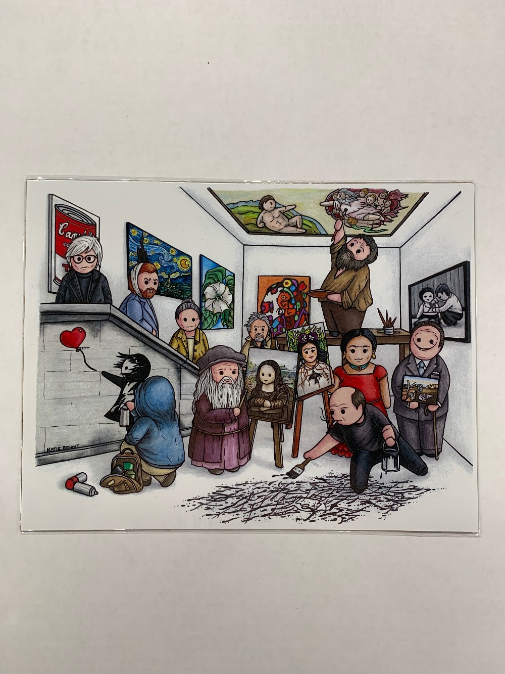 Artists (Leonardo de VInci, Michelangelo, etc.) Print