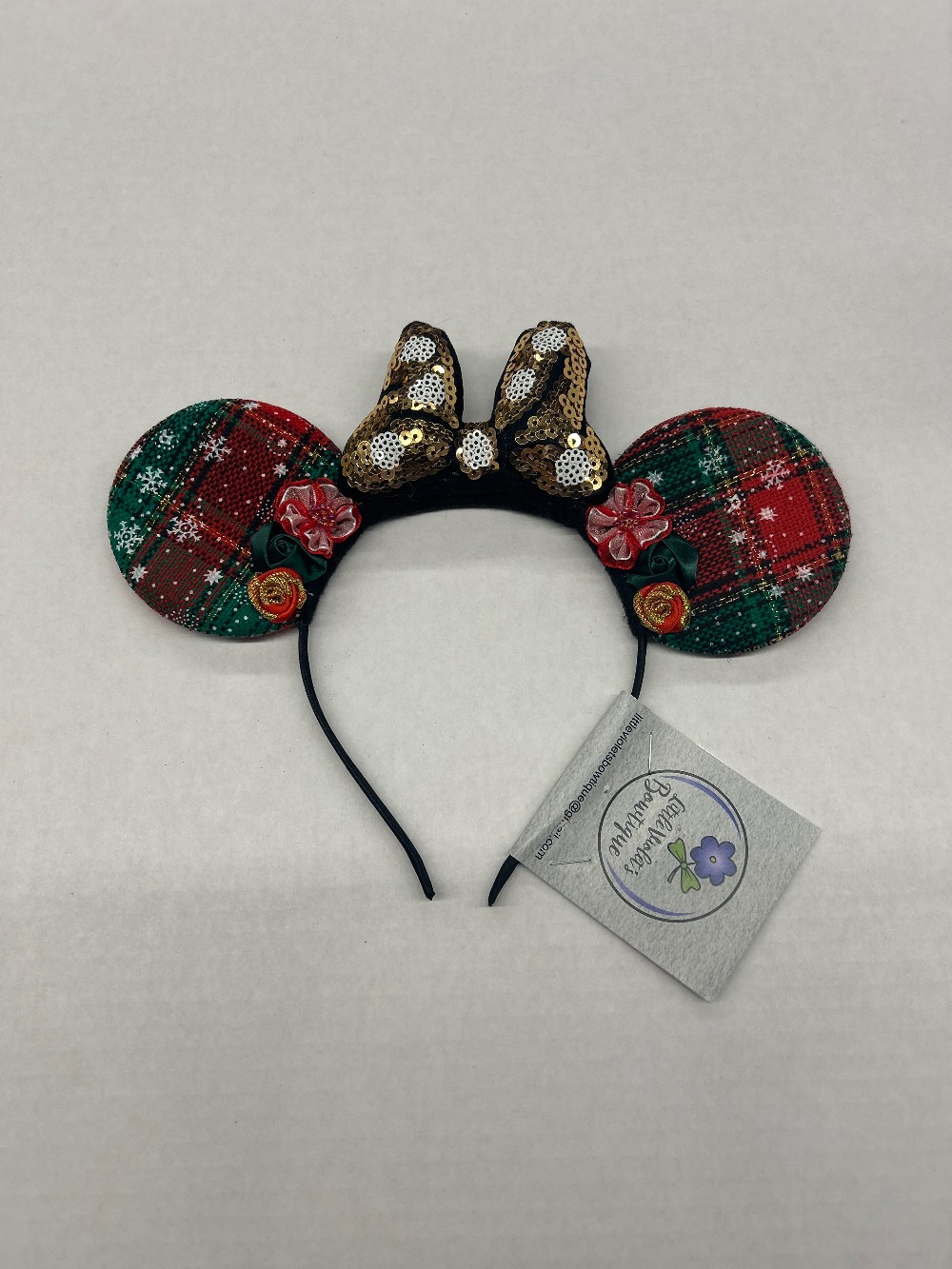 Plaid Bow Hoop Headband
