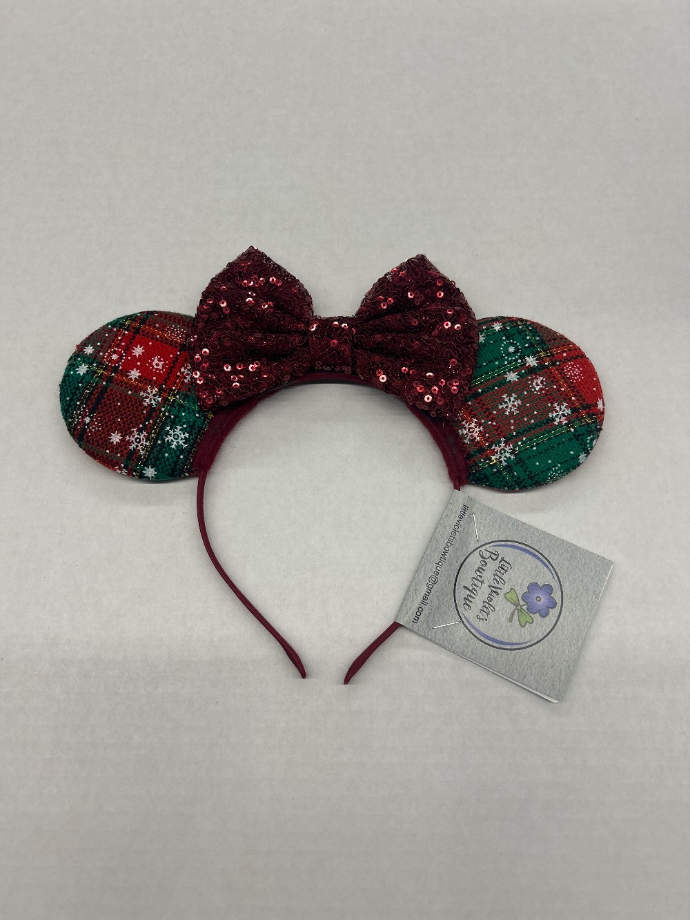 Plaid Bow Hoop Headband