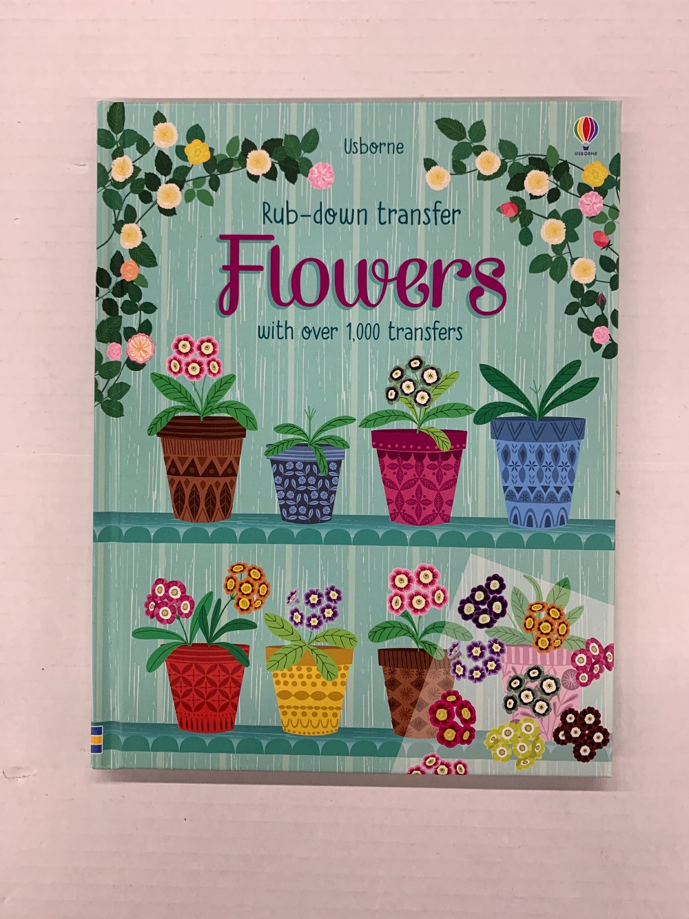 Rub-down transfer Flowers