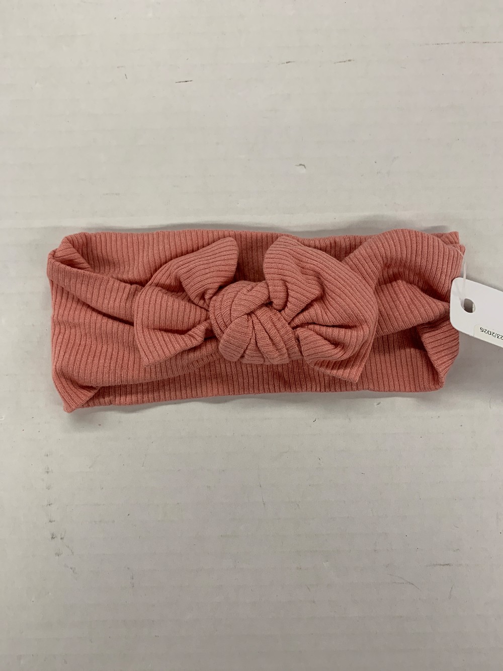 Light Salmon Bow Head Wrap