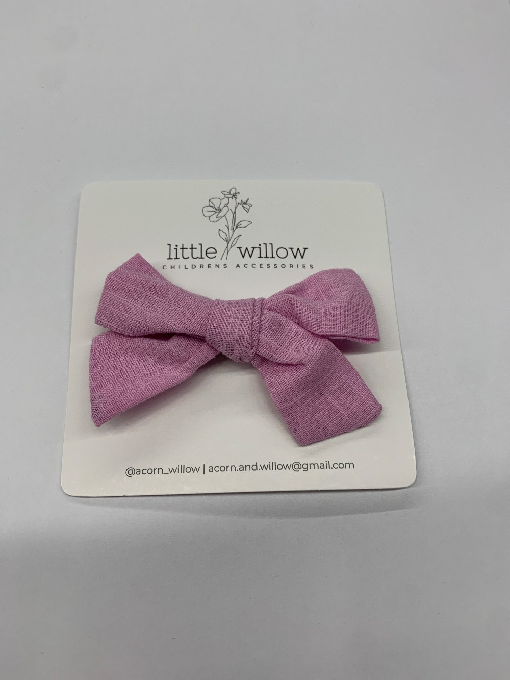 Bubblegum Bow Hair Clip