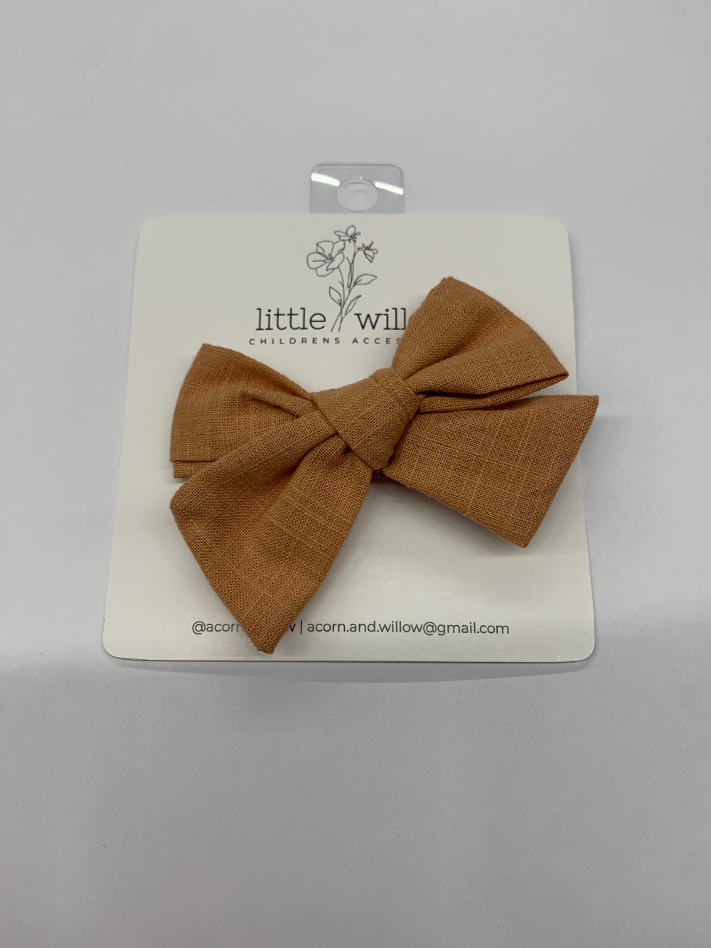 Sandy Brown Bow Hair Clip