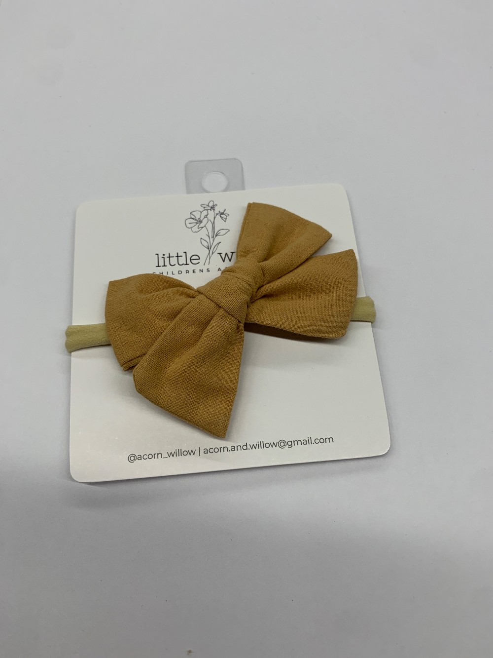 Tan Bow Headband