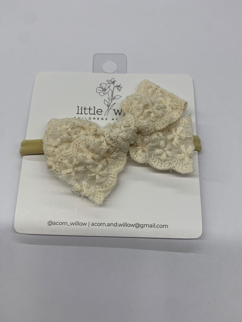 Ivory Bow Headband