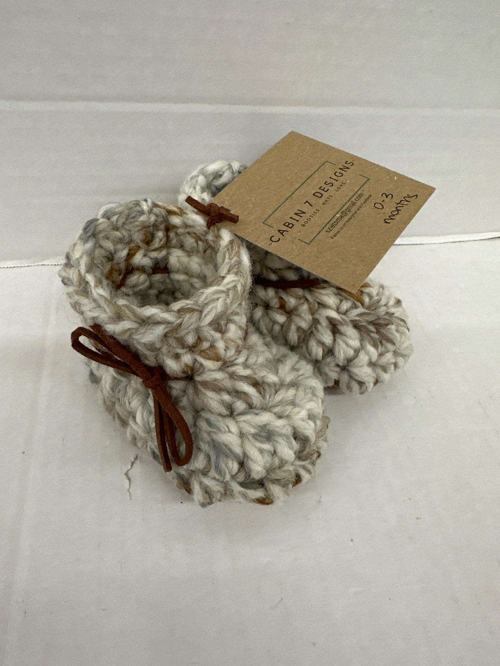 0-3m  Tweed Booties