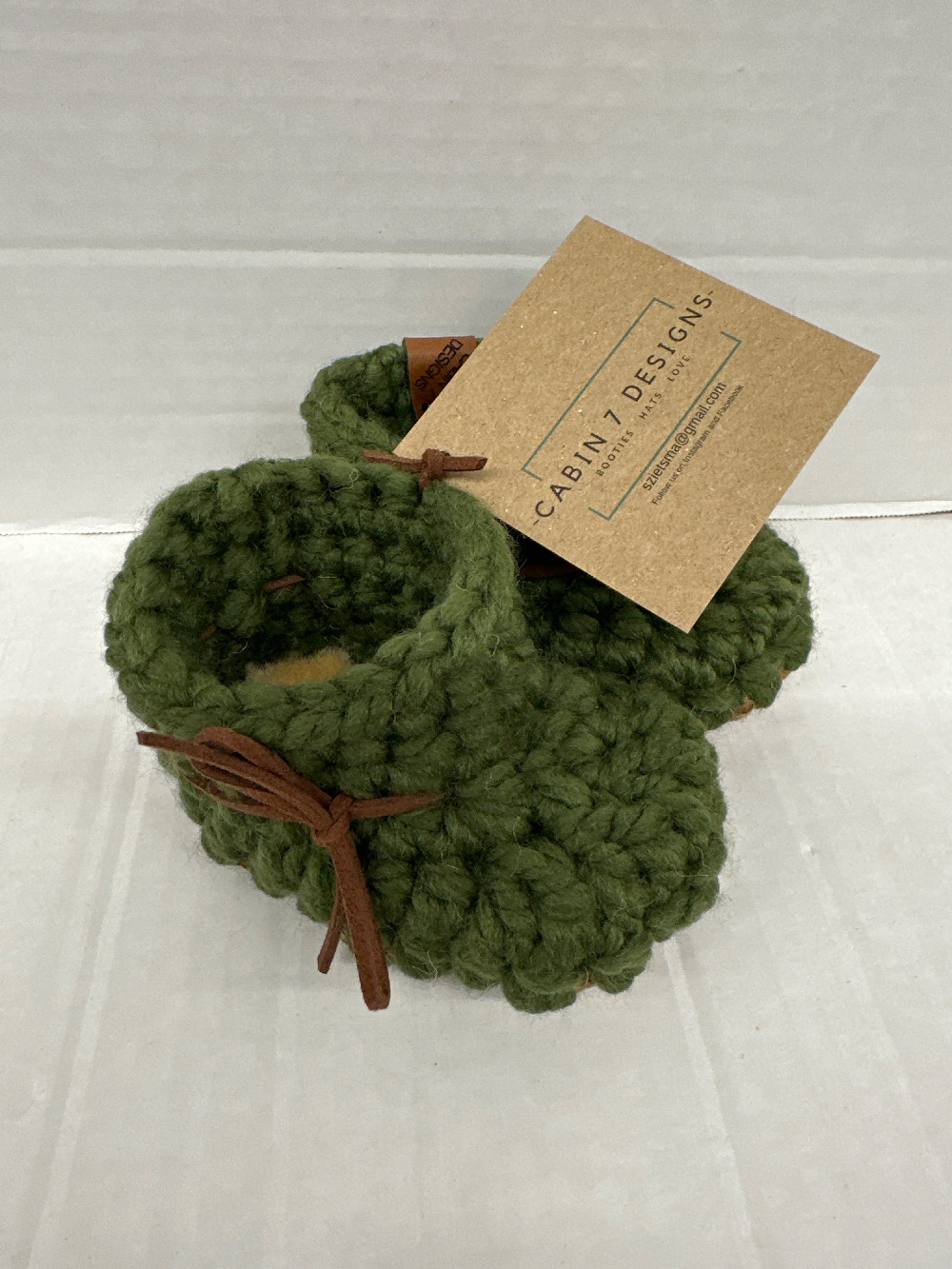 3-6m Green Booties