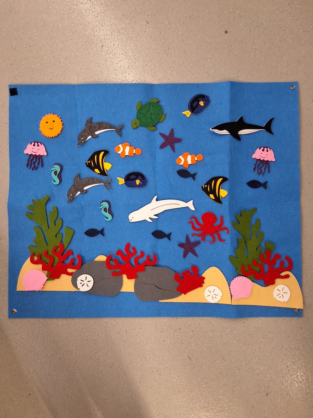 Under the sea felt mat