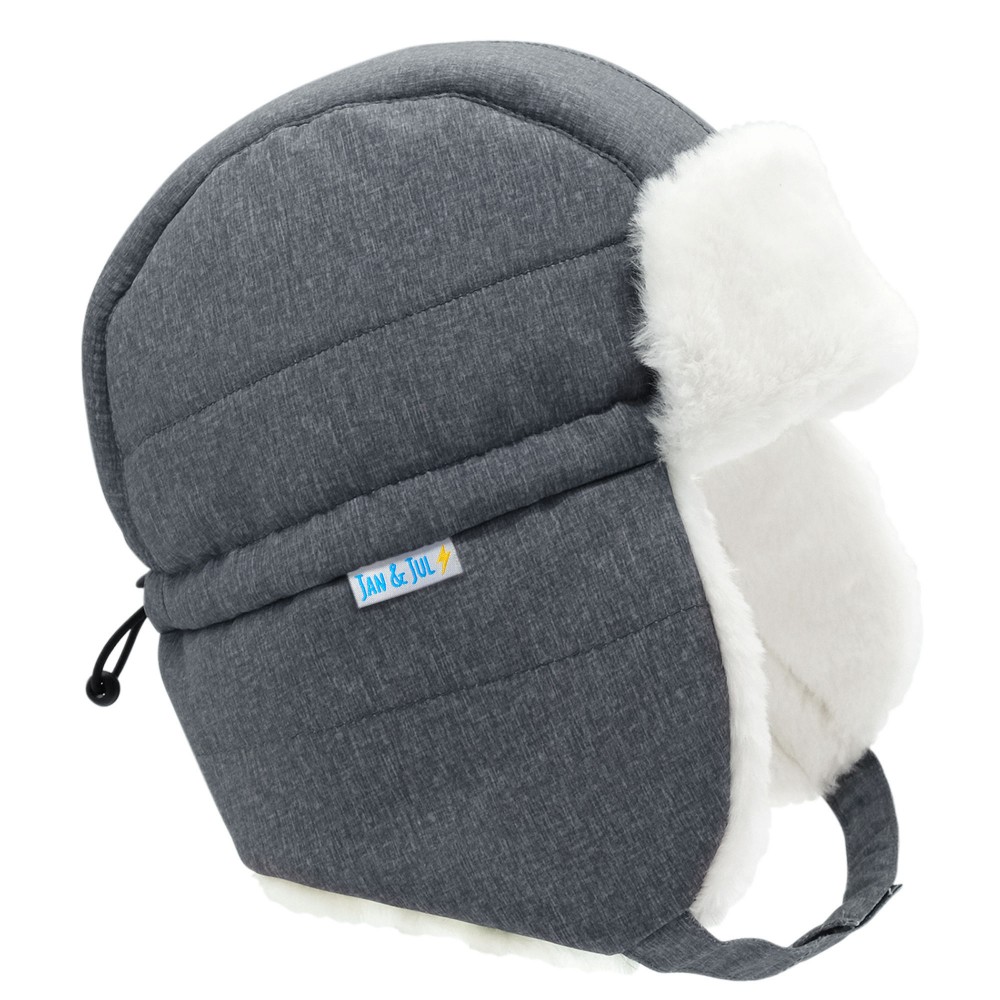 Heather Grey Trapper Hat