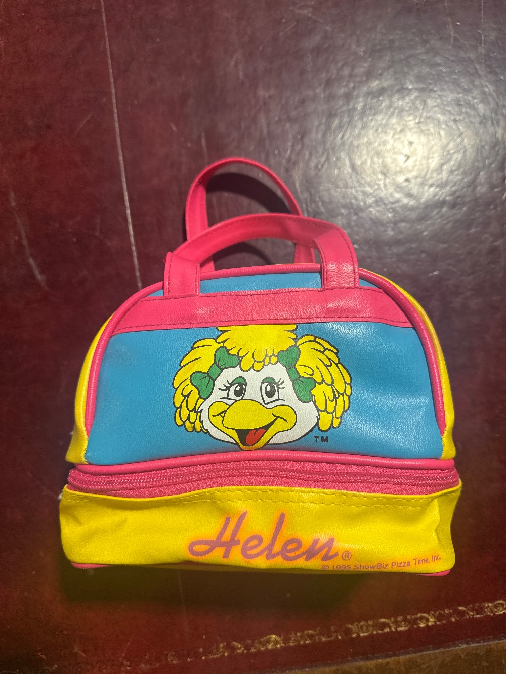 FIRM Chuck E Cheese Vintage Helen Bowling Bag Purse