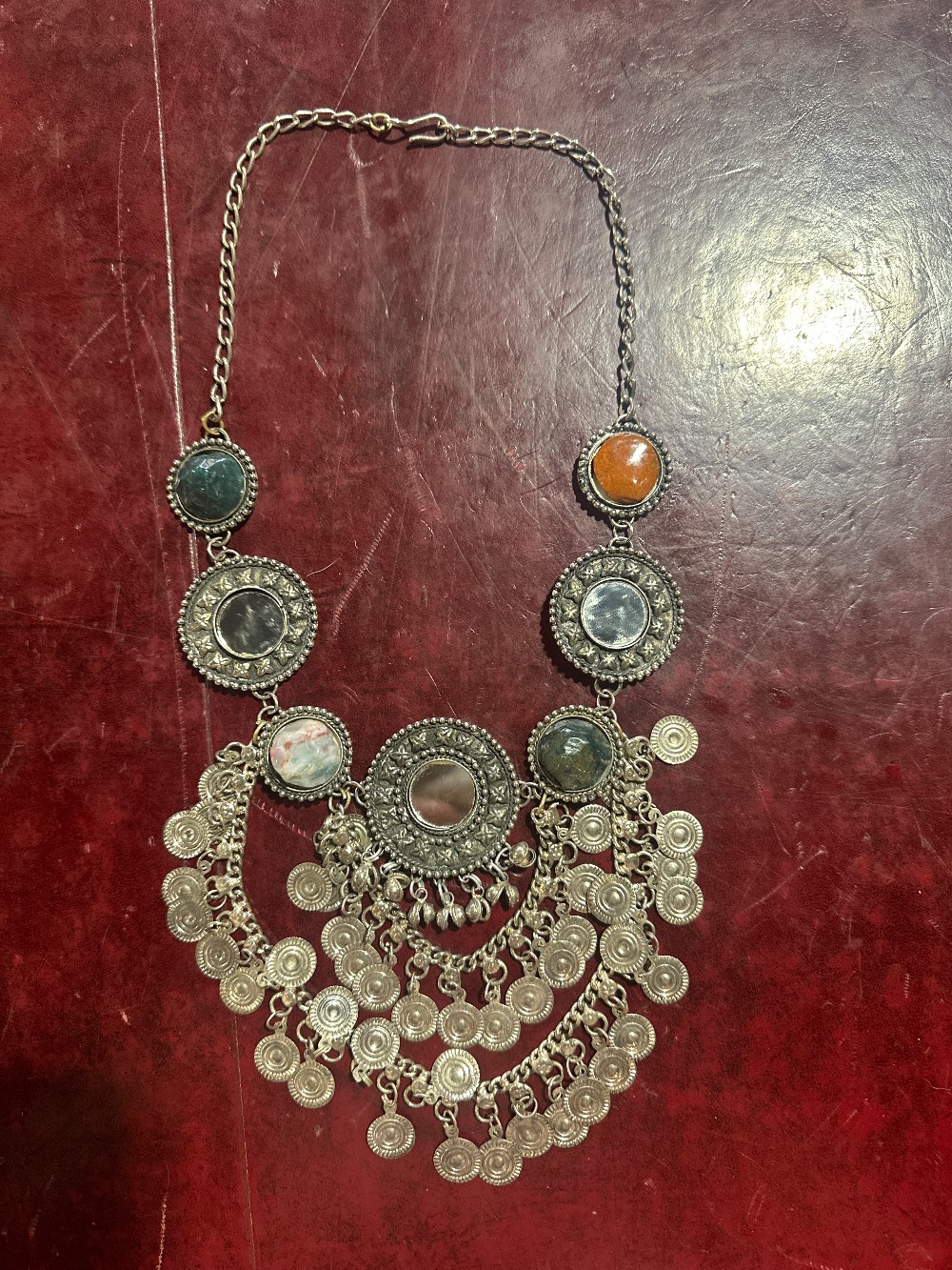 Vintage Kuchi Tribal Bib Necklace