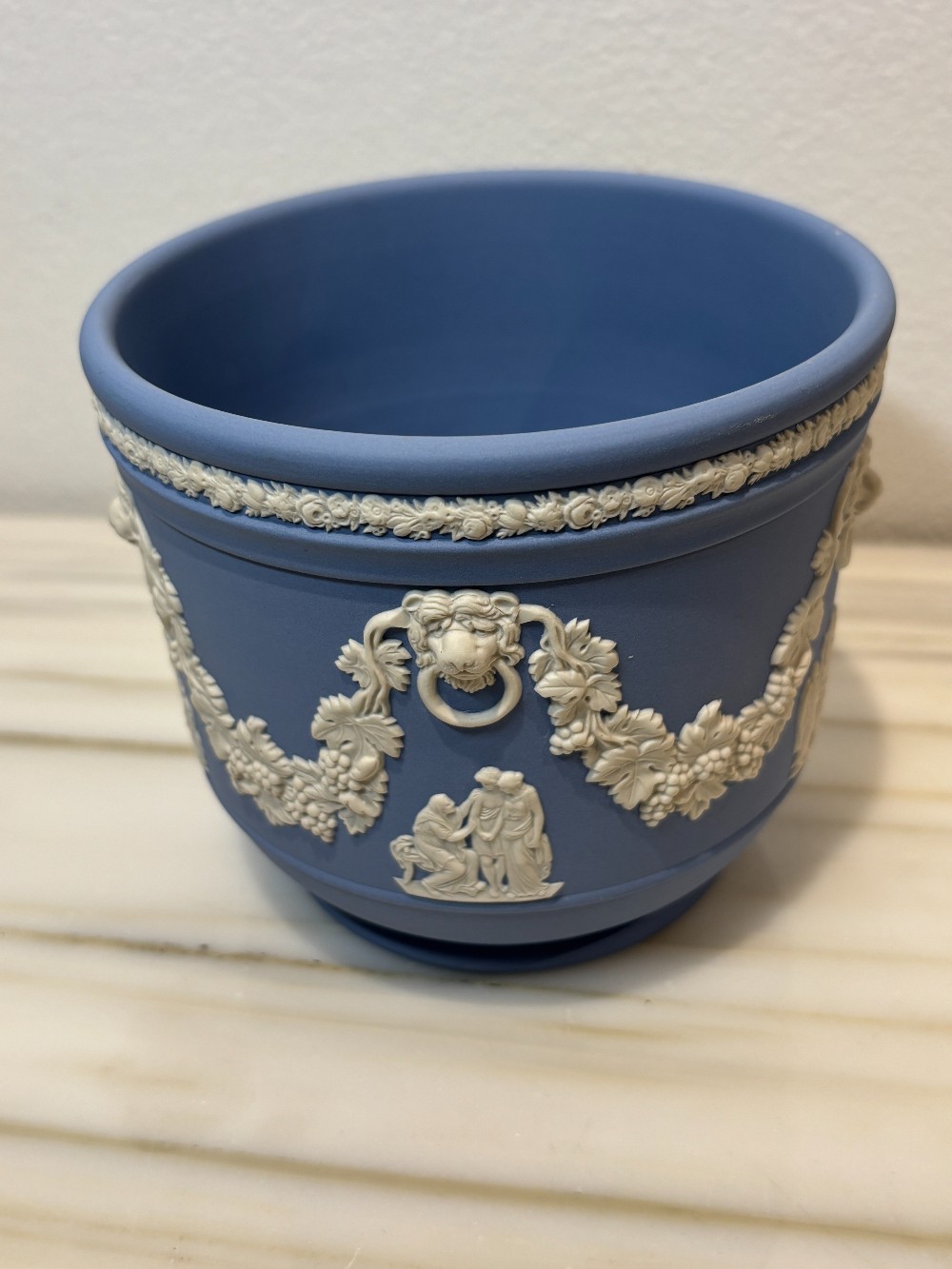 Wedgewood Planter Blue Jasperware