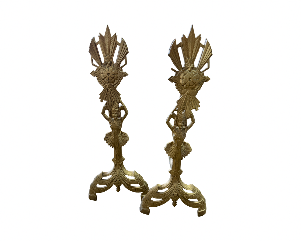 Art Deco Pair of Adrions