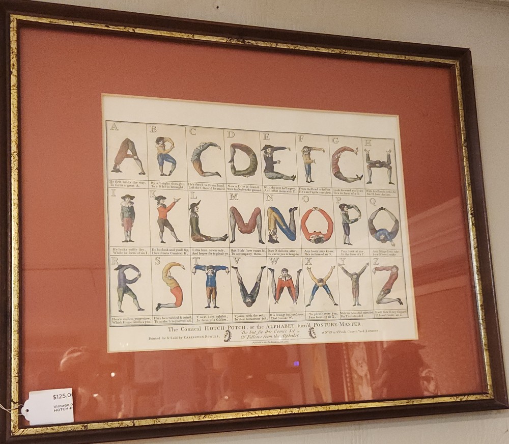 Vintage print The Comical HOTCH-POTCH alphabet