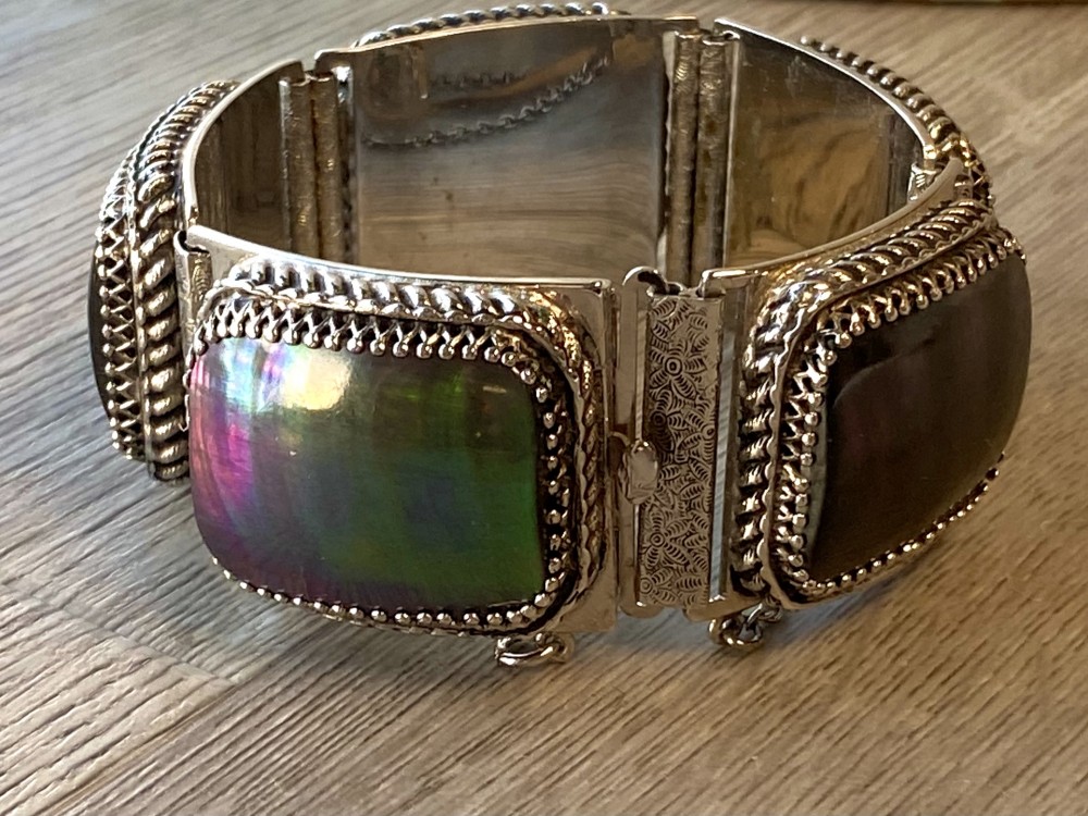 Whiting & Davis Abalone Bracelet