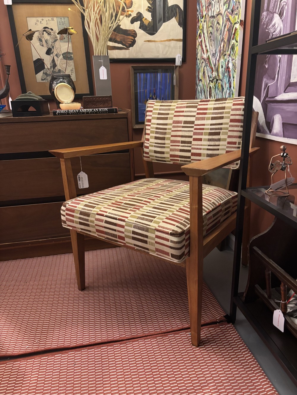 Mid-Century Modern Jens Risom Style Accent Chair