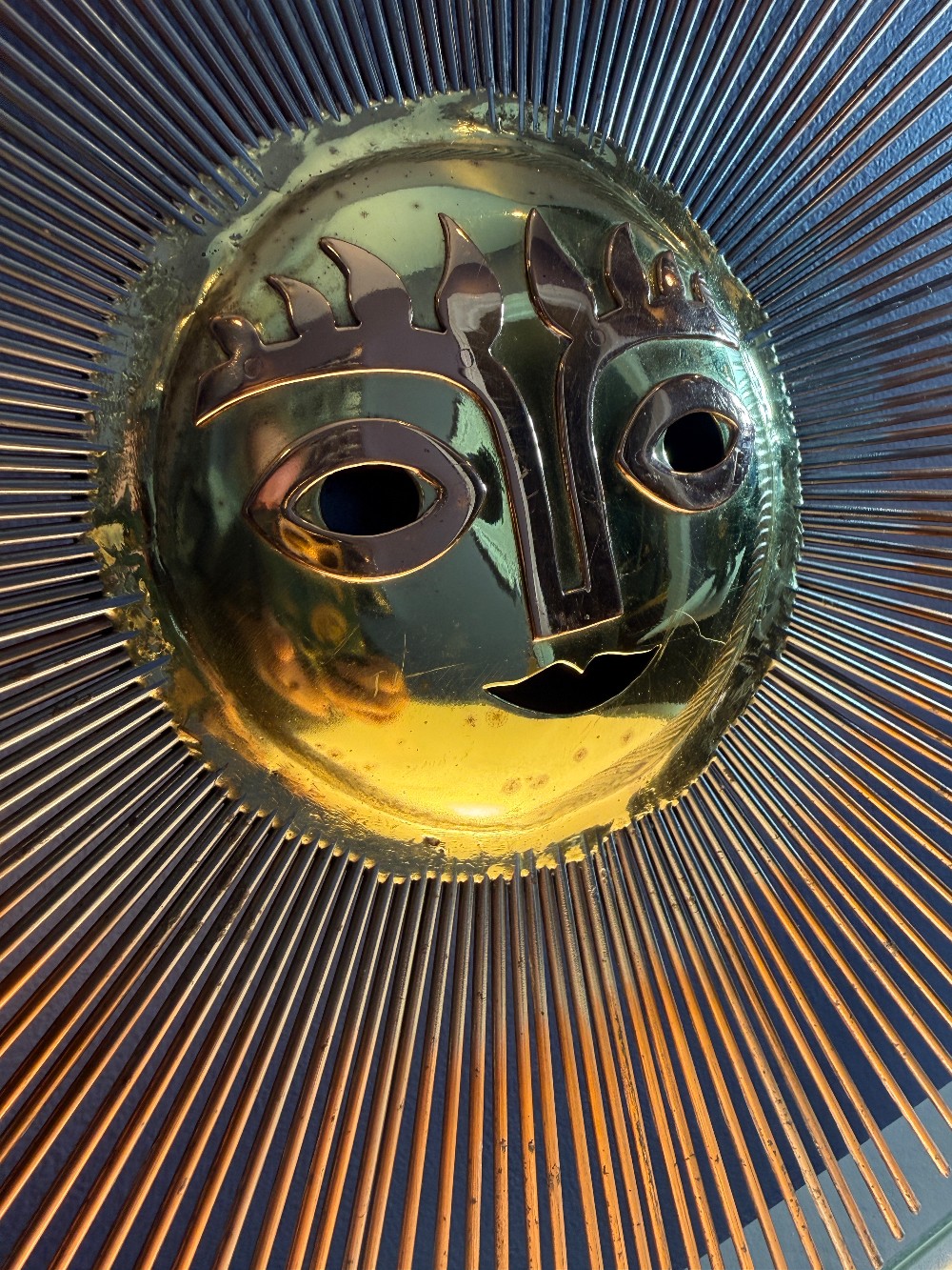 MCM Brutalist Sun by Benedictine monks from Emaus Monastery in Morelos Mexico in the 1970s