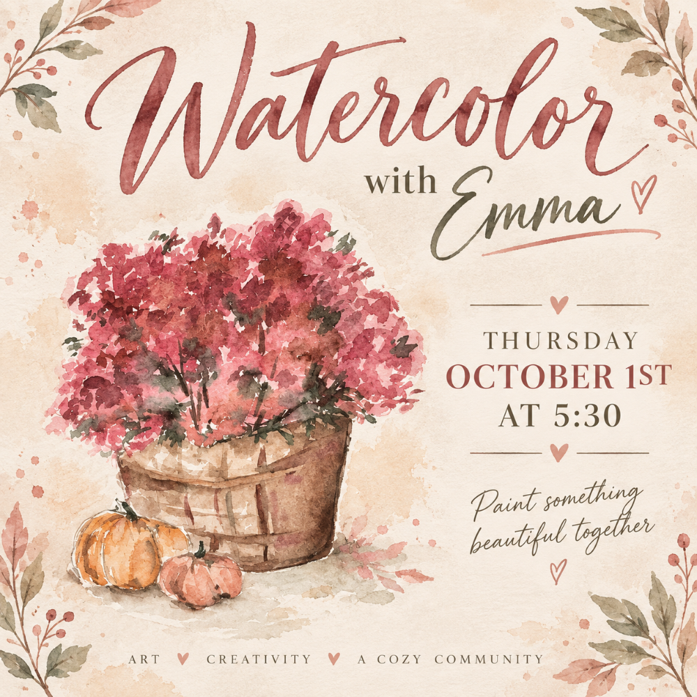 Fall Watercolor Workshop with Artistry by Emma Joy