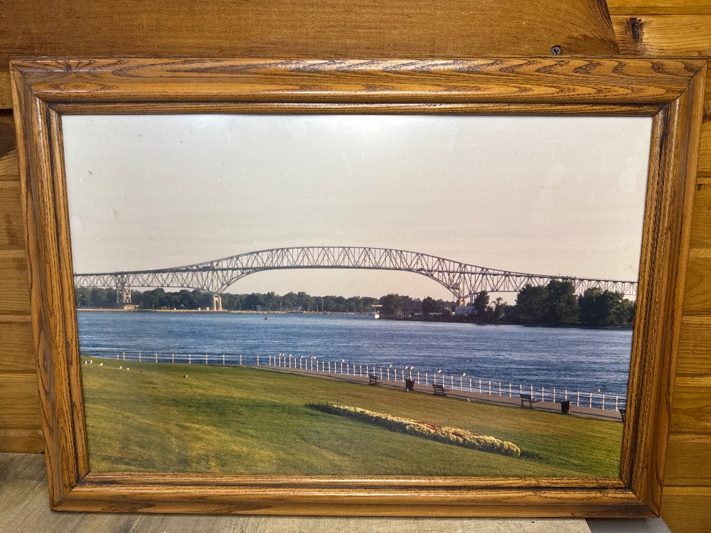 Blue Water Bridge Framed Art