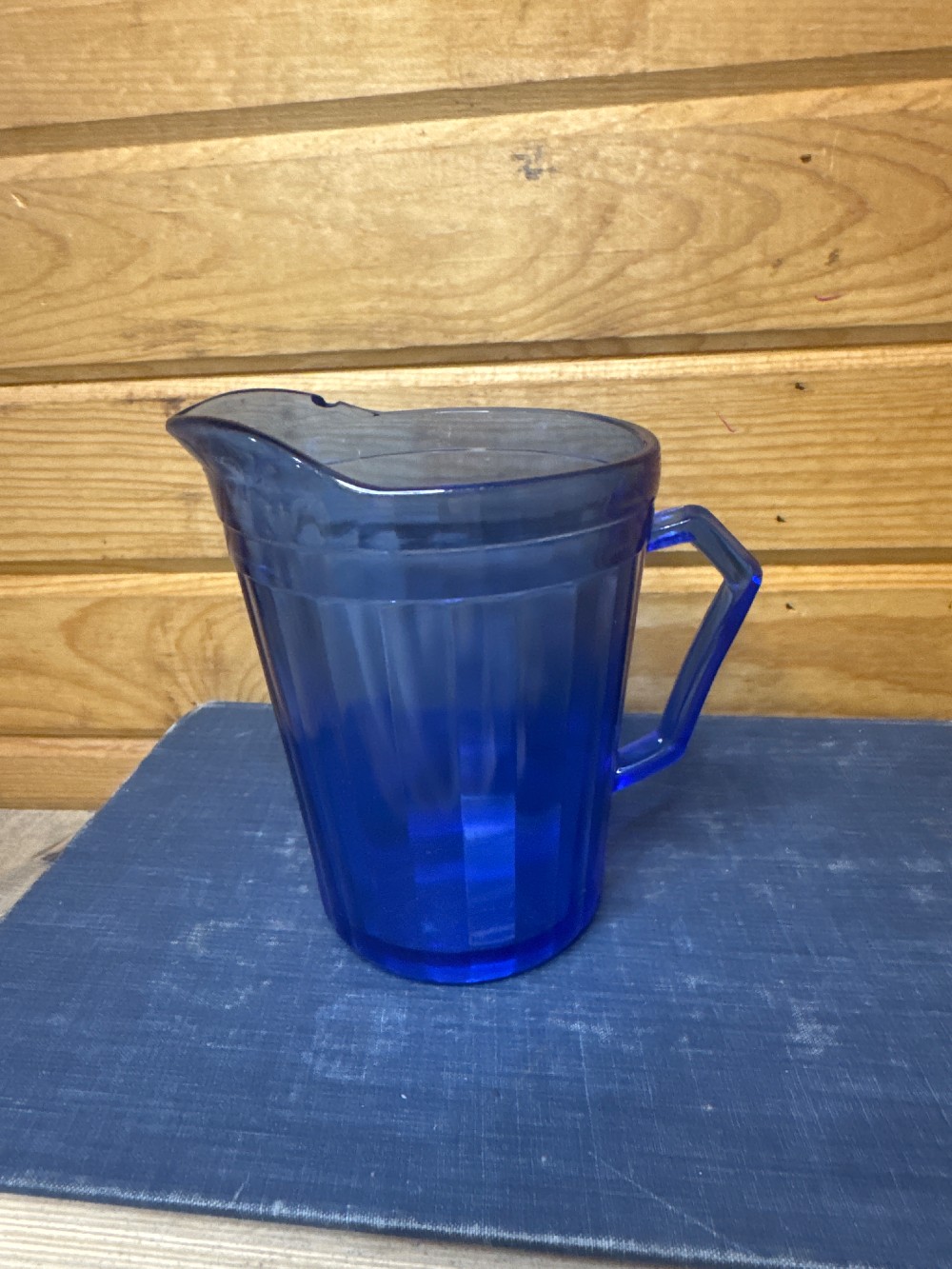 Blue Glass Creamer