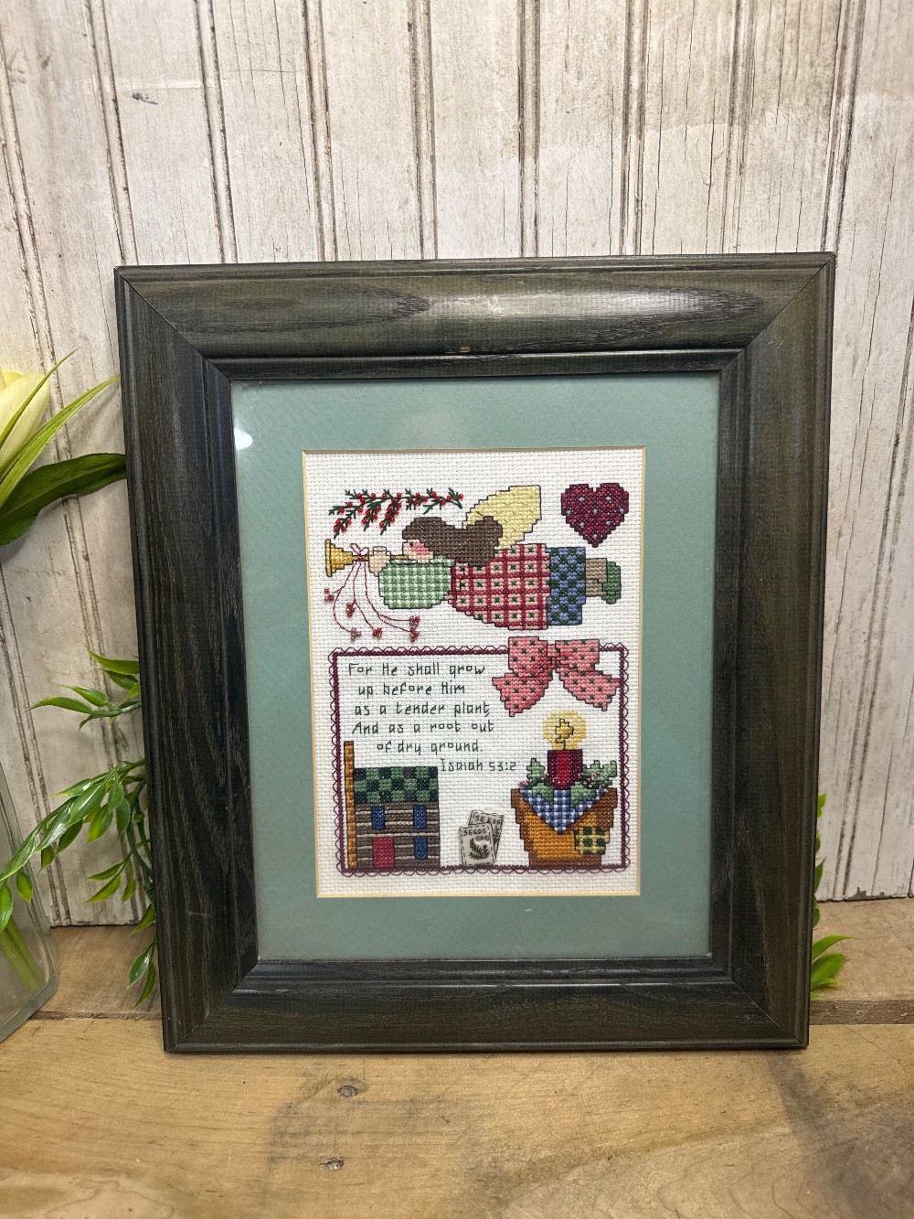 “For He shall grow” Cross Stitch