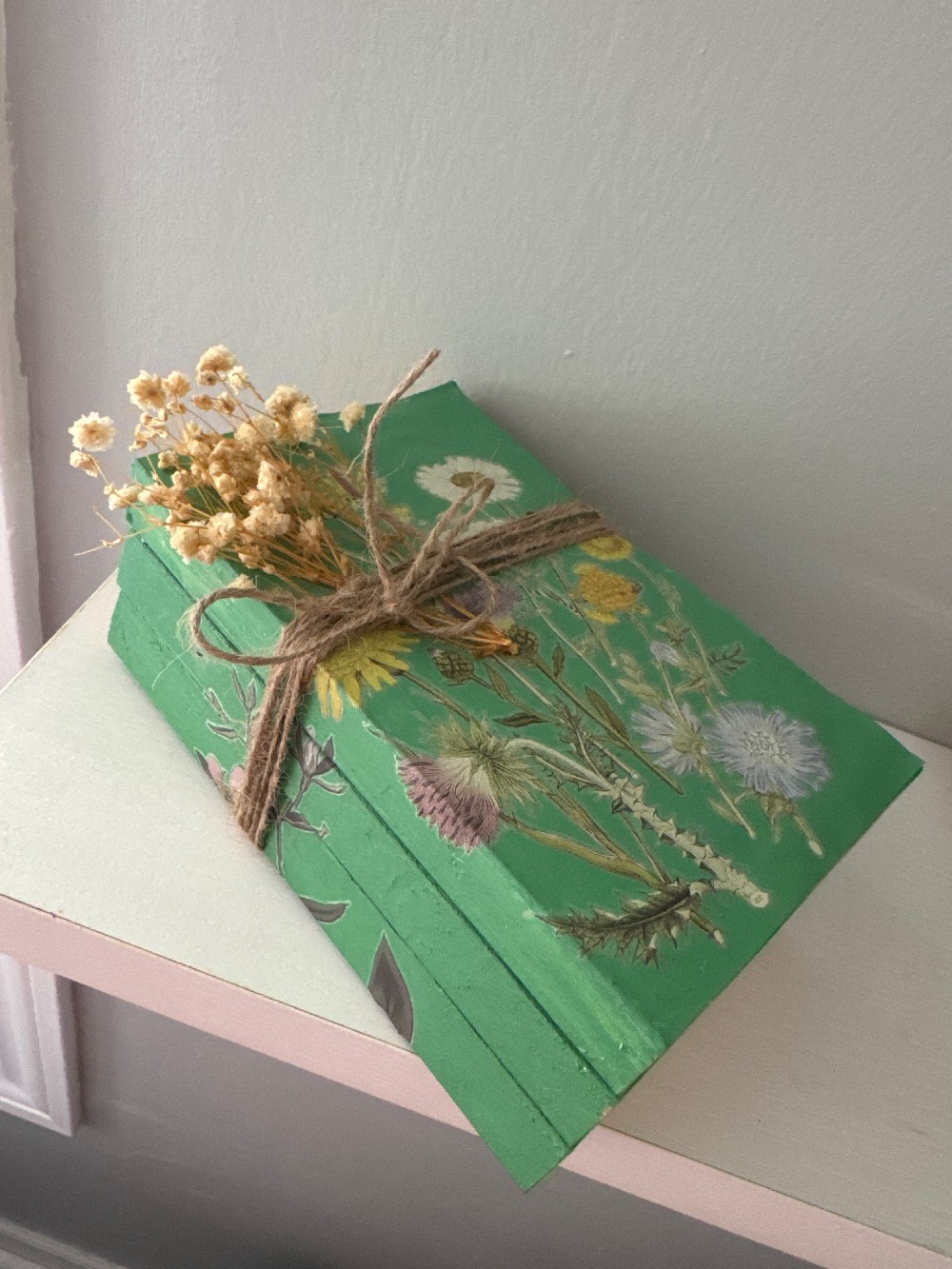 Floral Book Stack