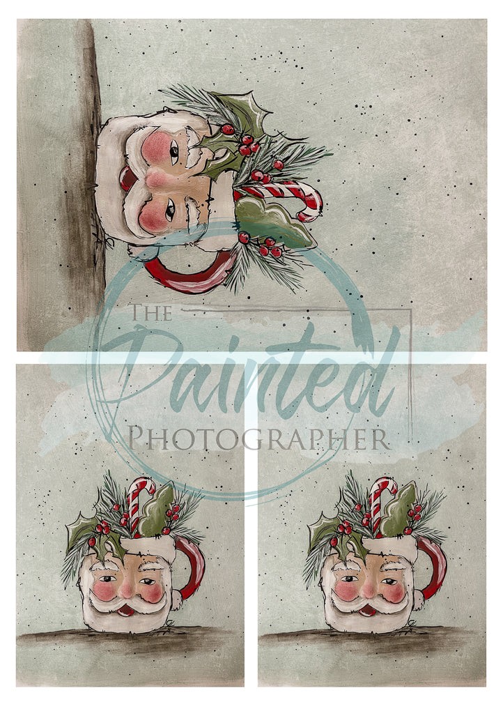 Grandma’s Santa Mug Multiple Rice Paper