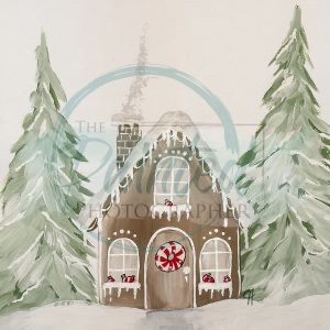 Candy Cane Cottage Rice Paper