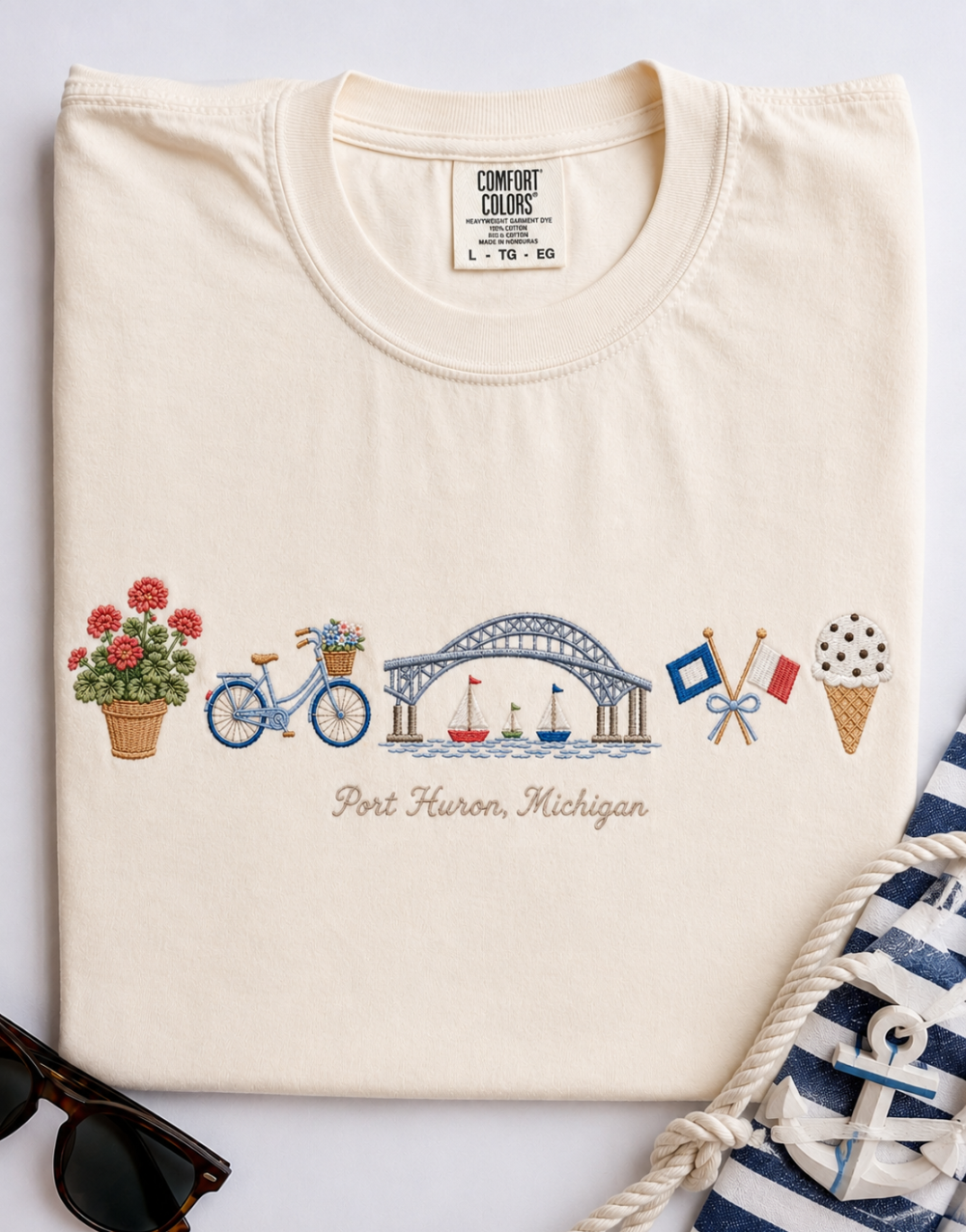 Summer in Port Huron T-Shirt - Ivory