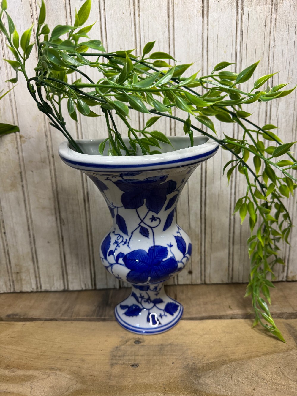 Blue And White Wall Pocket