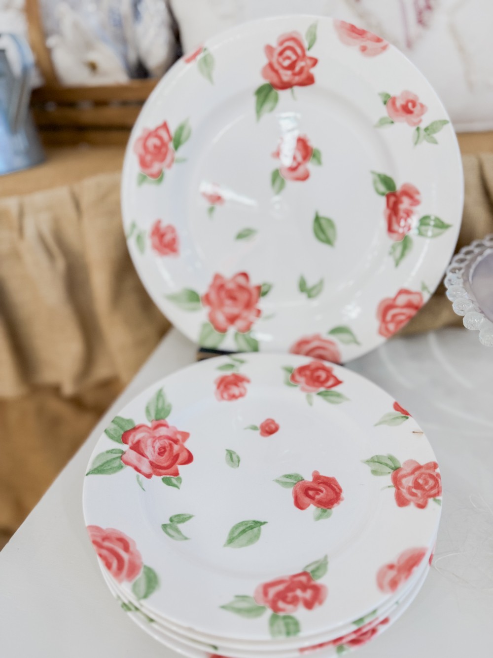 Large Rose Plate