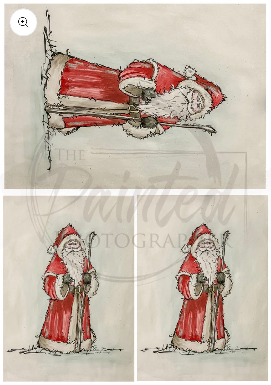 Lea’s Father Christmas Multiple-Rice Decoupage Paper