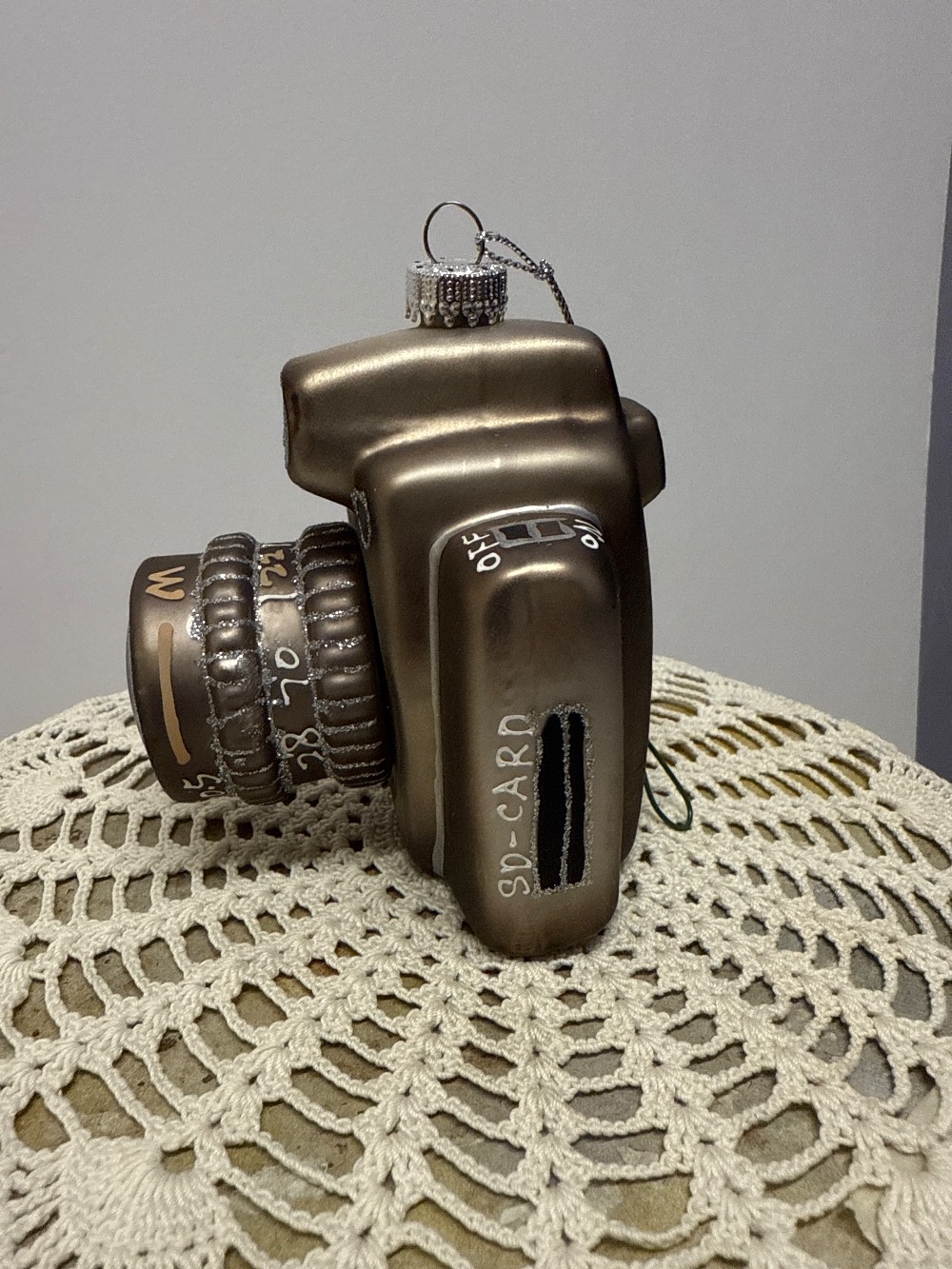 4506 - Blown Glass 35mm Camera Ornament