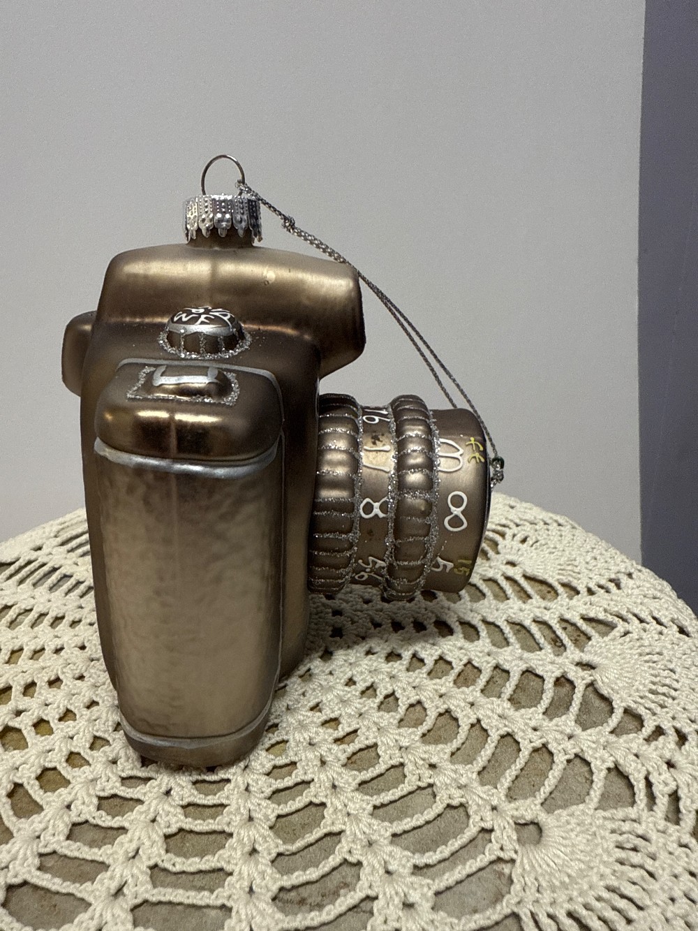 4506 - Blown Glass 35mm Camera Ornament