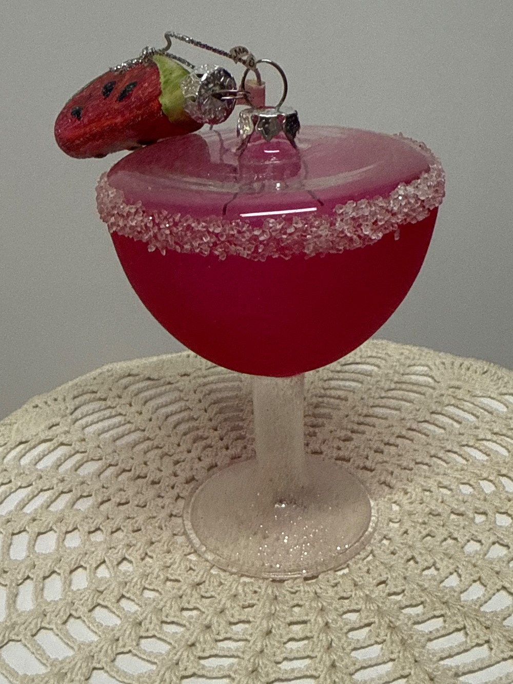 4509 - Blown Glass Drink Ornament