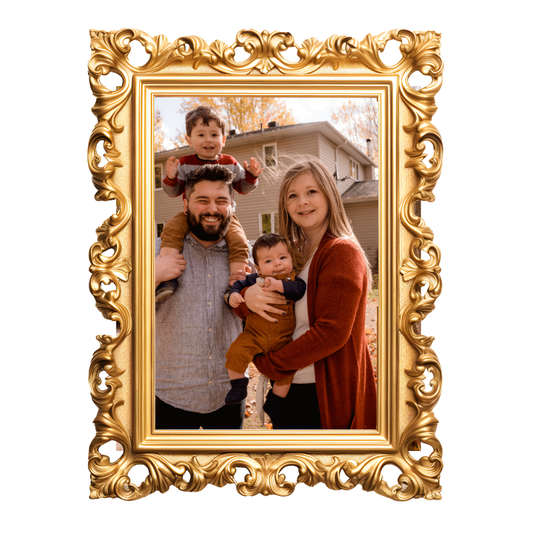 Gold frame photo