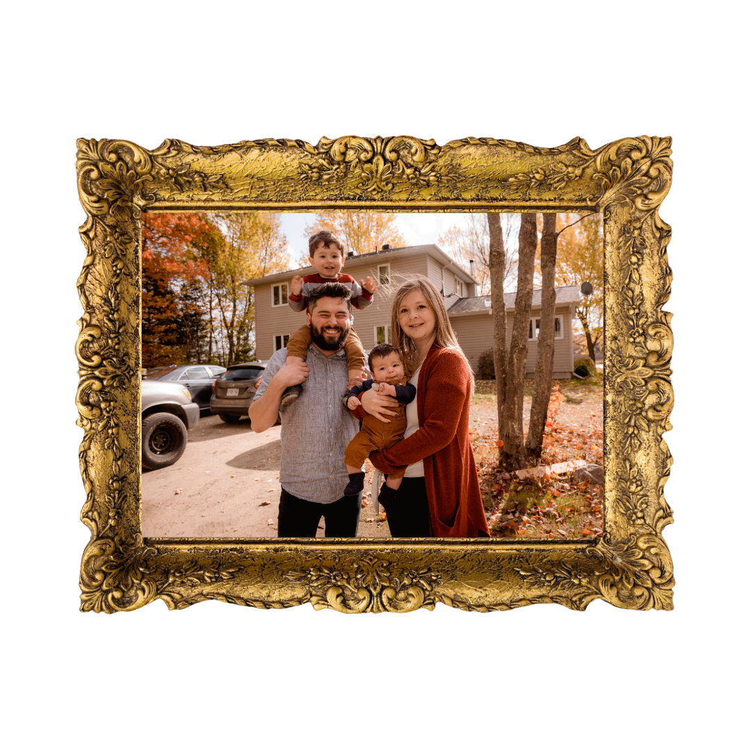Gold frame photo
