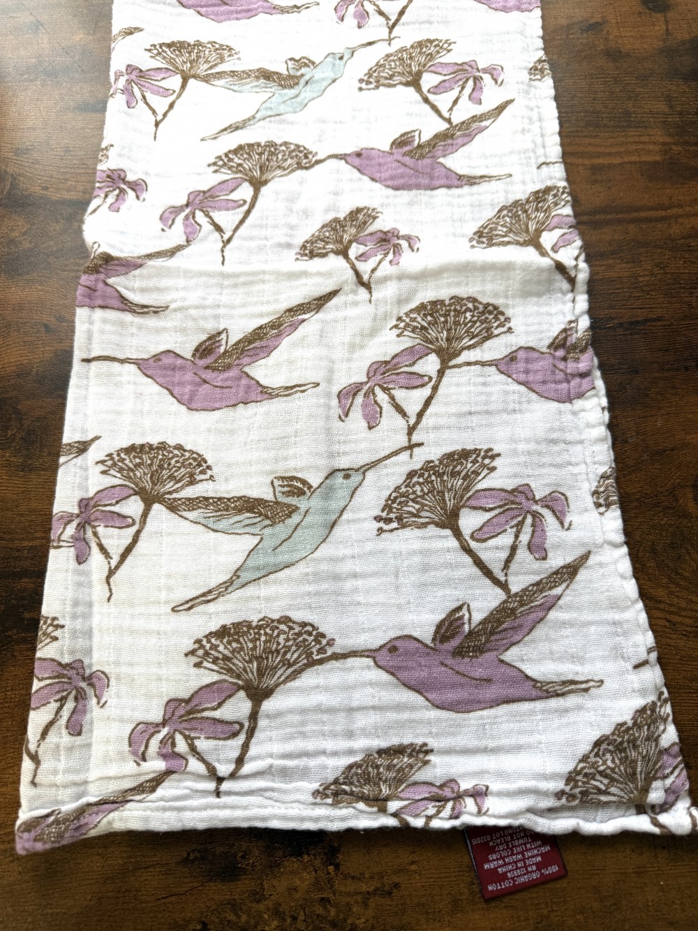Milkbarn organic cotton receiving blanket