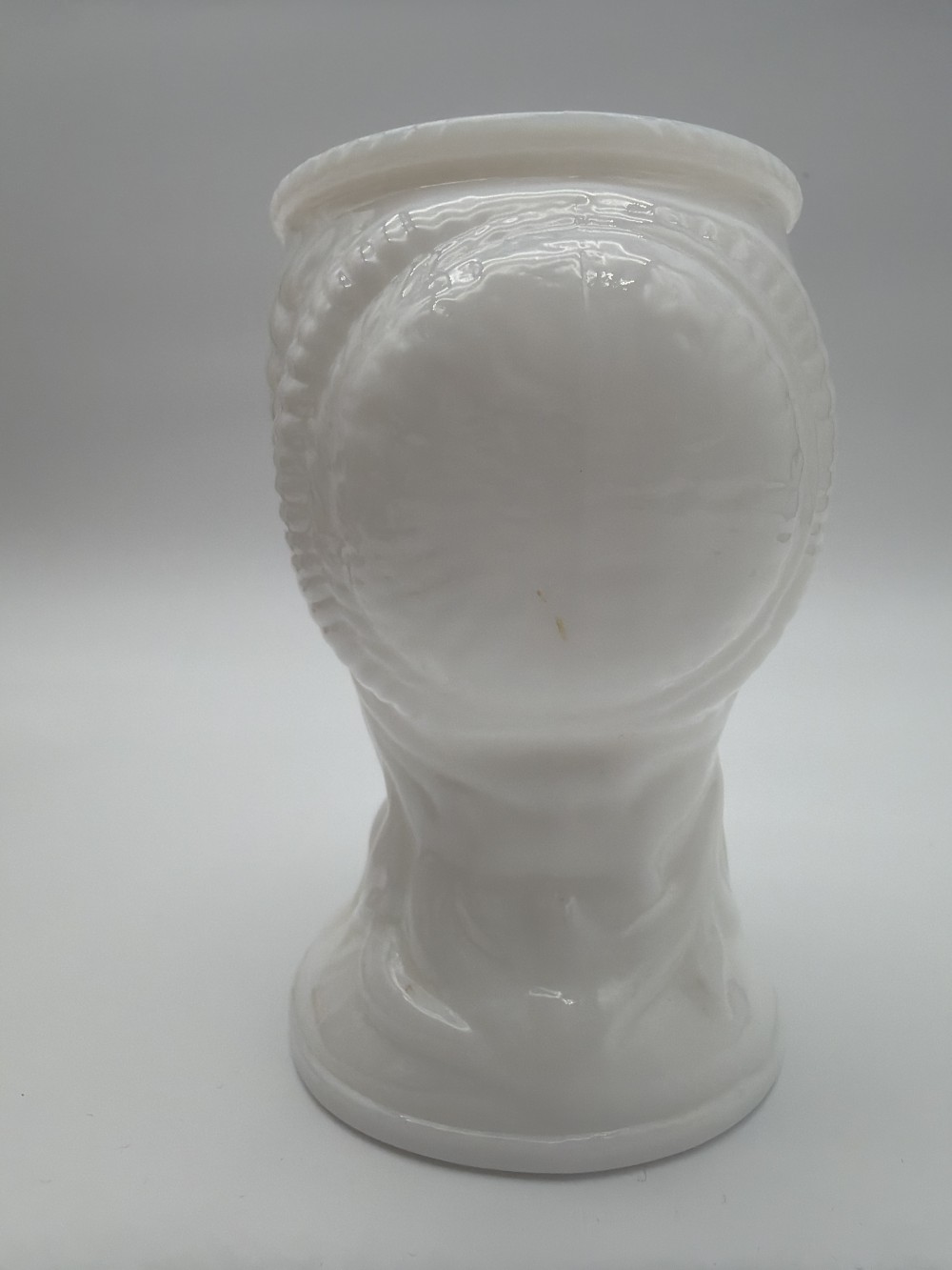 Vtg Milk Glass Lady Head Planter